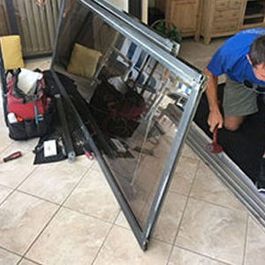 sliding glass door frame repair Cutler Bay